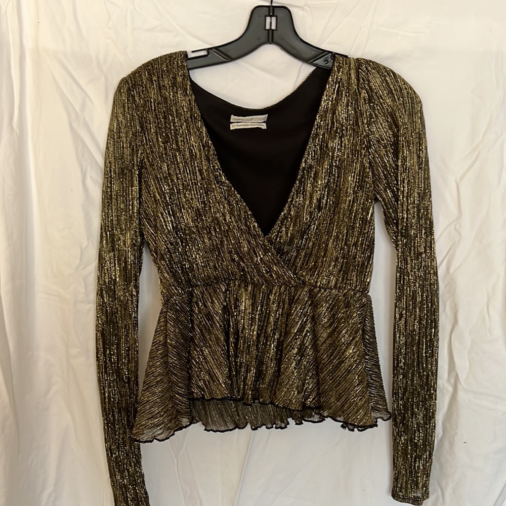 Urban outfitters gold blouse